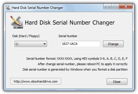 Get volume serial number windows